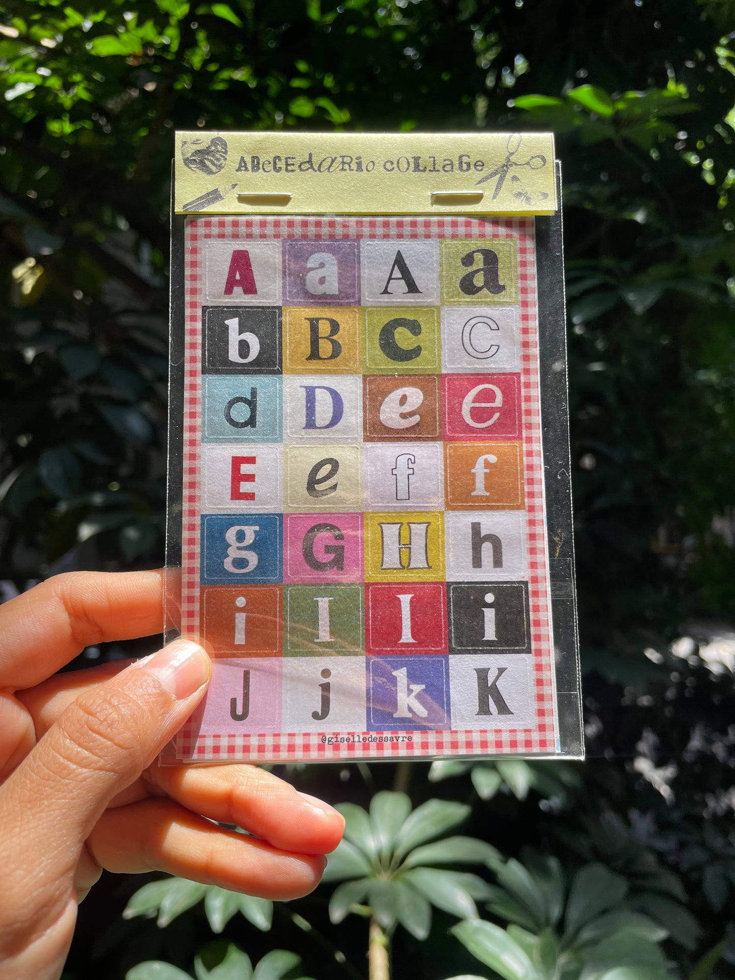 GISELLEDESSAVRE sticker abc collage