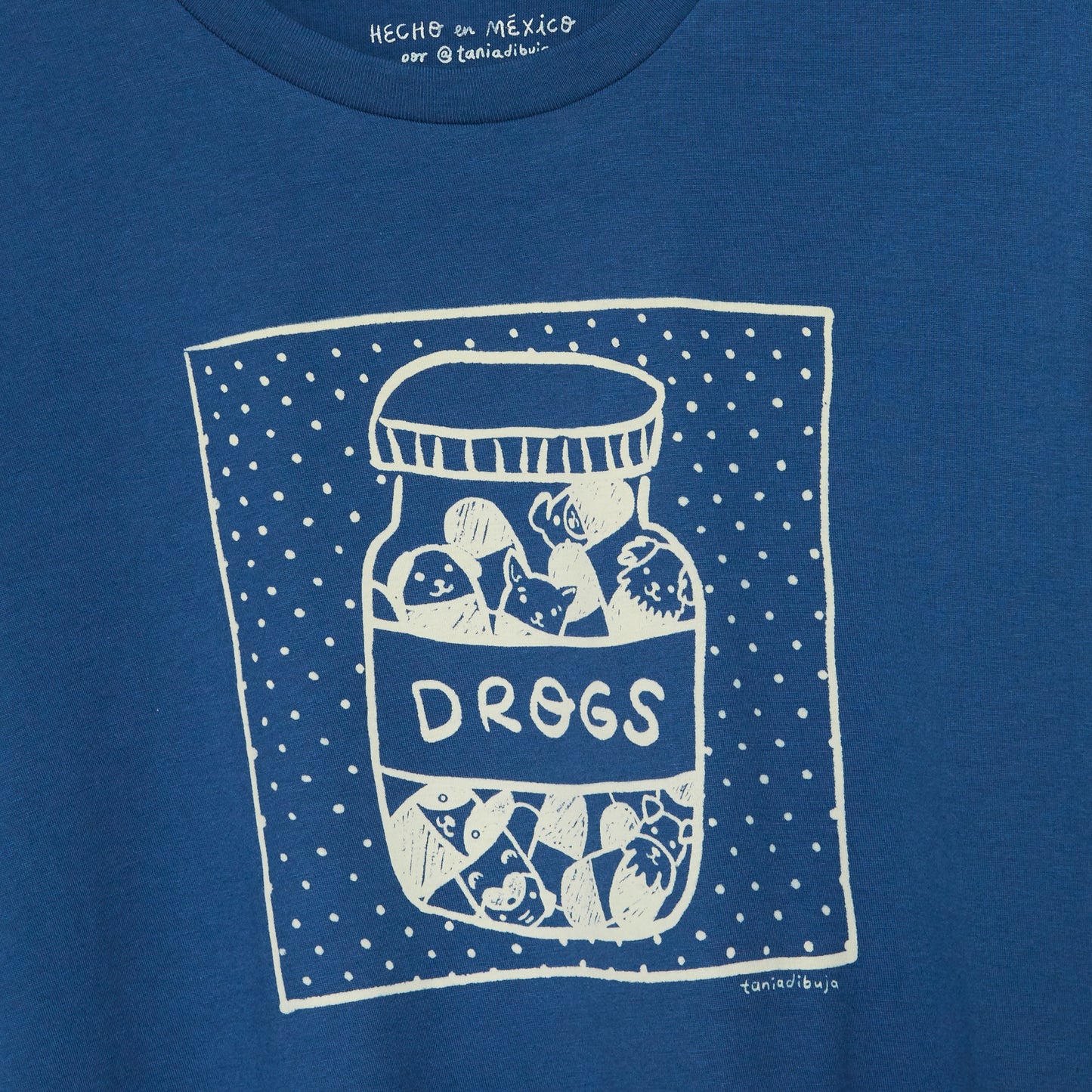 TANIADIBUJA playera "drogs"