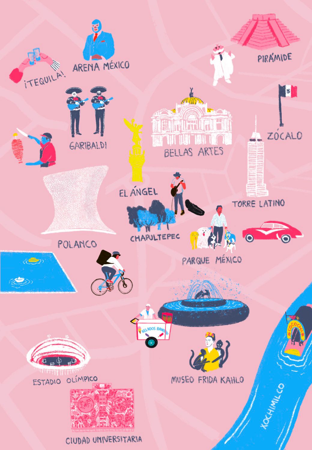 MARIANA VILLANUEVA print mexicool