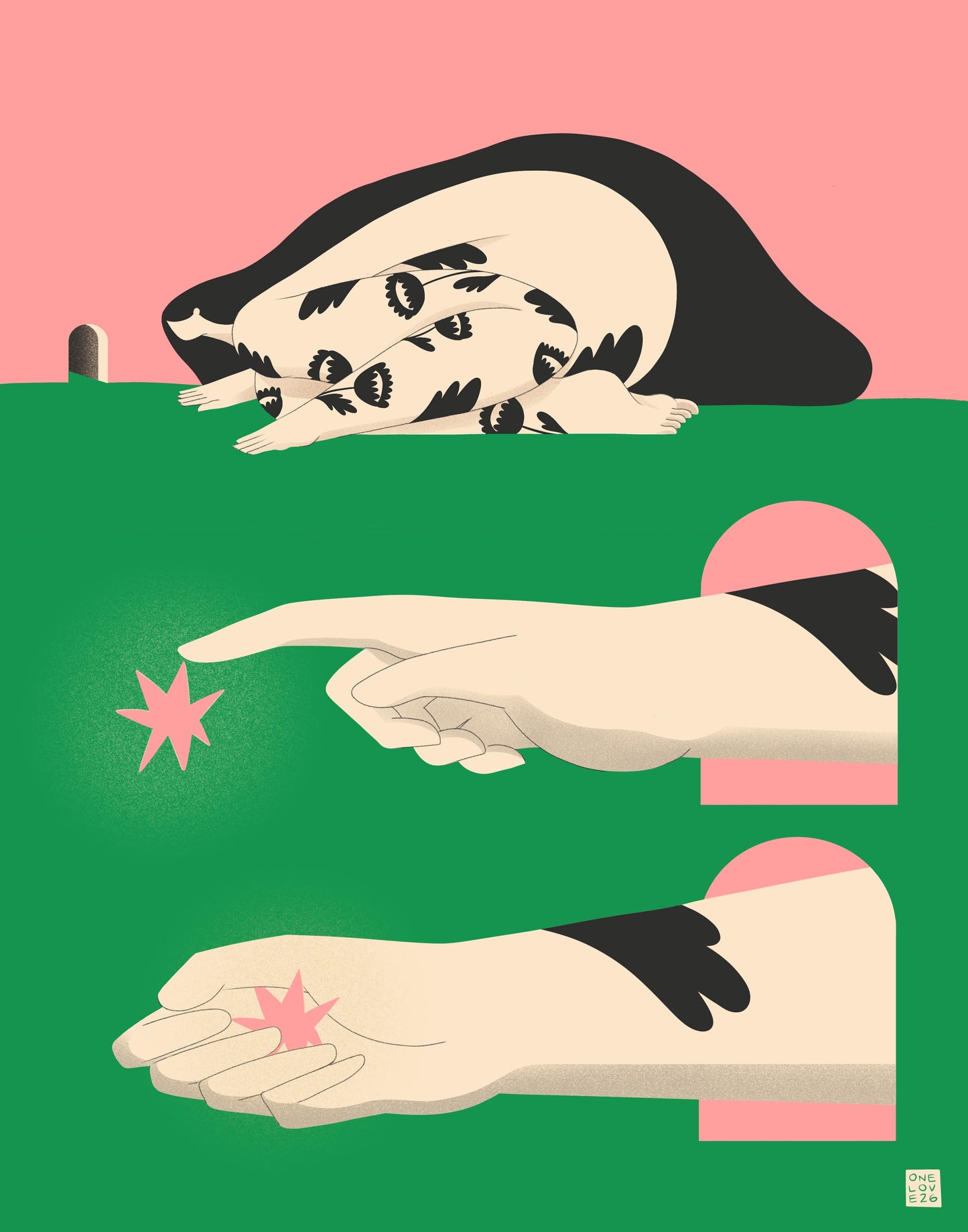 ONE LOVE print giclee tamaño tabloide “lo perdido”