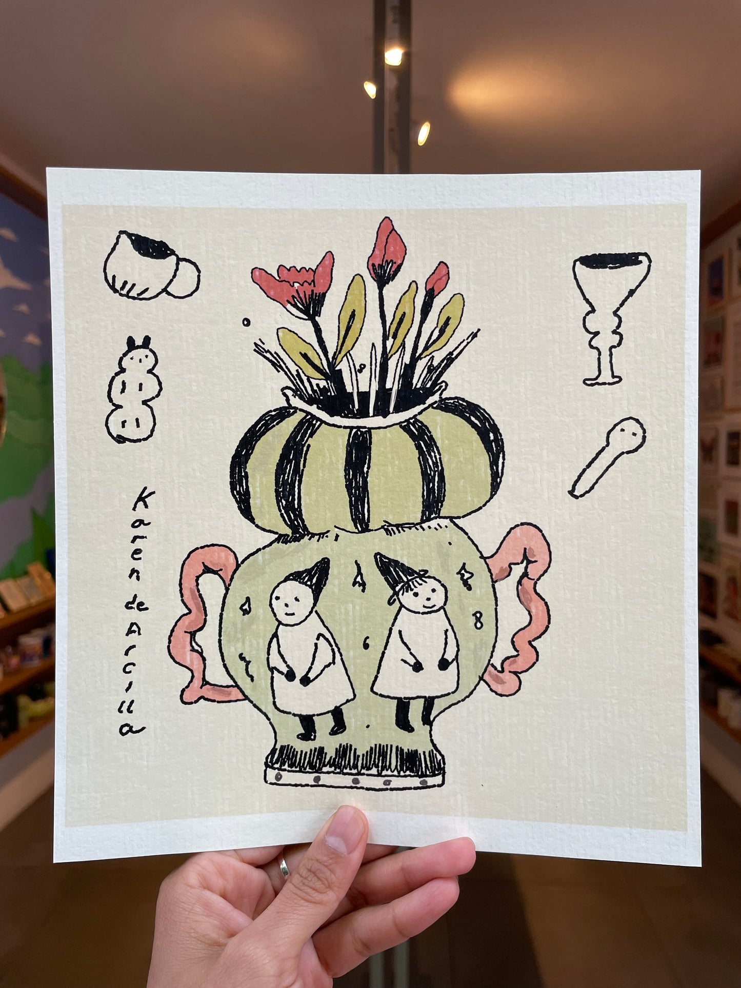 KAREN DE ARCILLA print jarrón