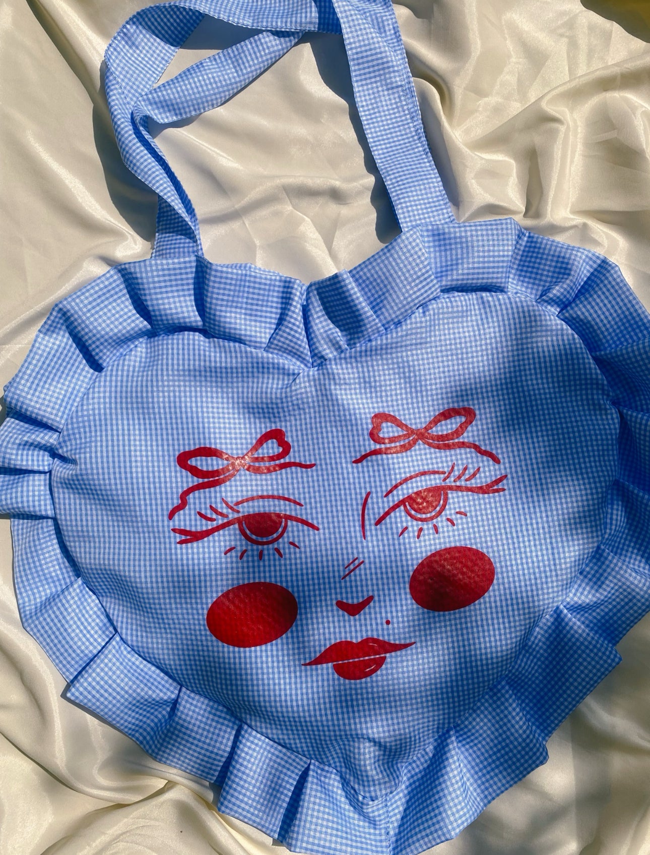 NATALIA ARTWORK tote olanes azul