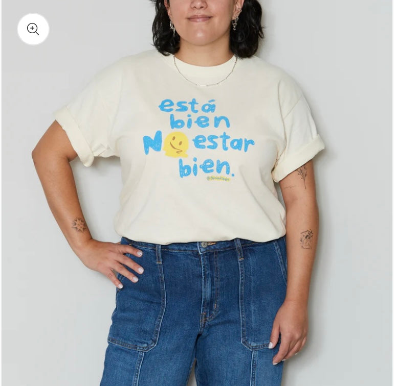 TANIADIBUJA playera “está bien”