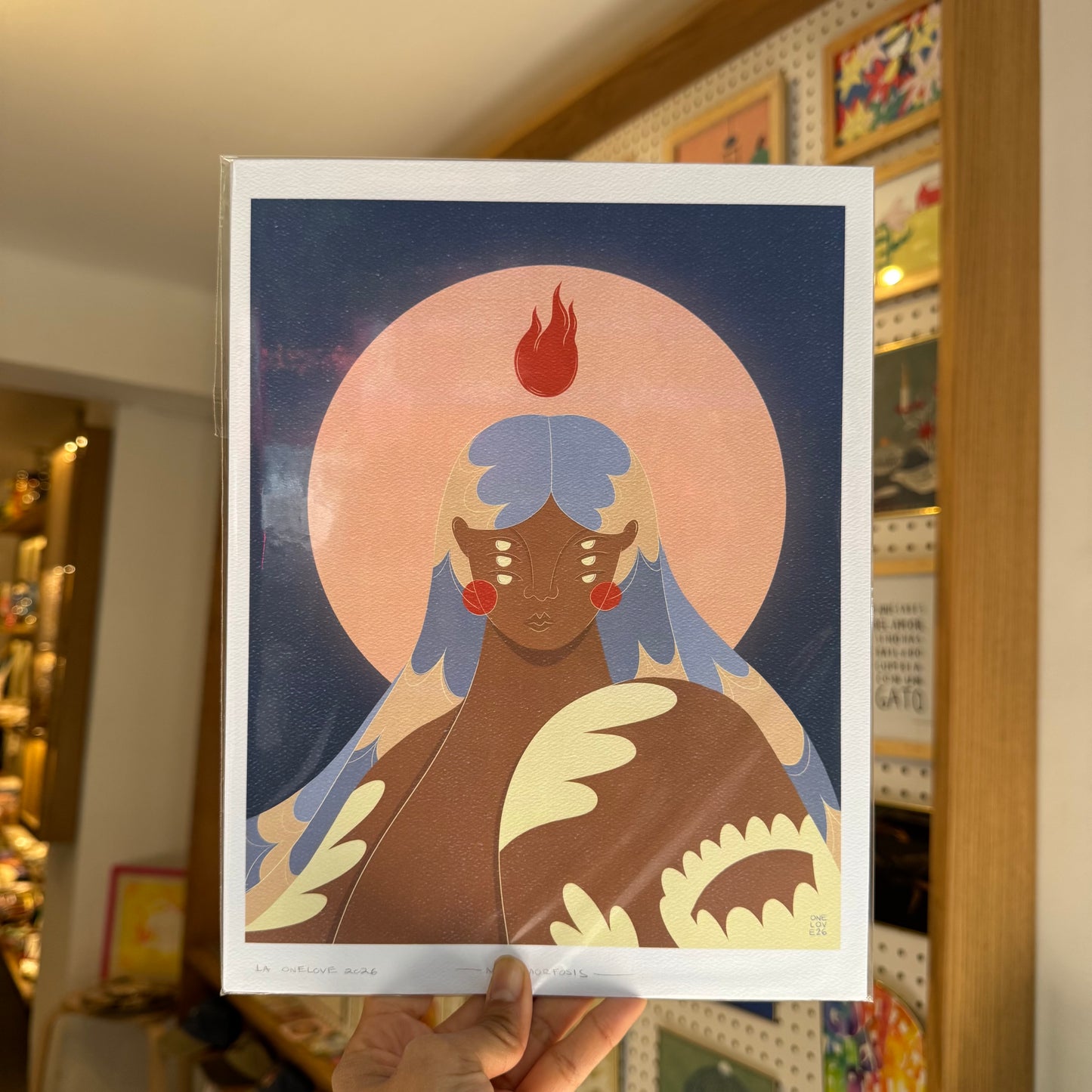 ONE LOVE print giclee pequeño metamorfosis