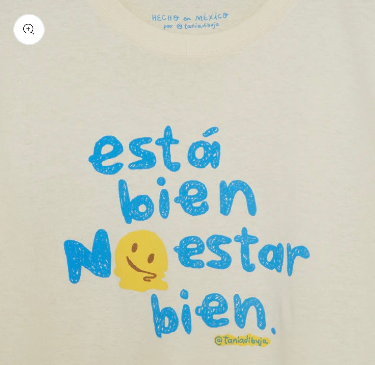 TANIADIBUJA playera “está bien”