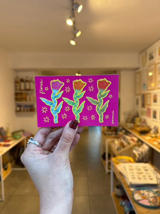LUISA planilla stickers flores
