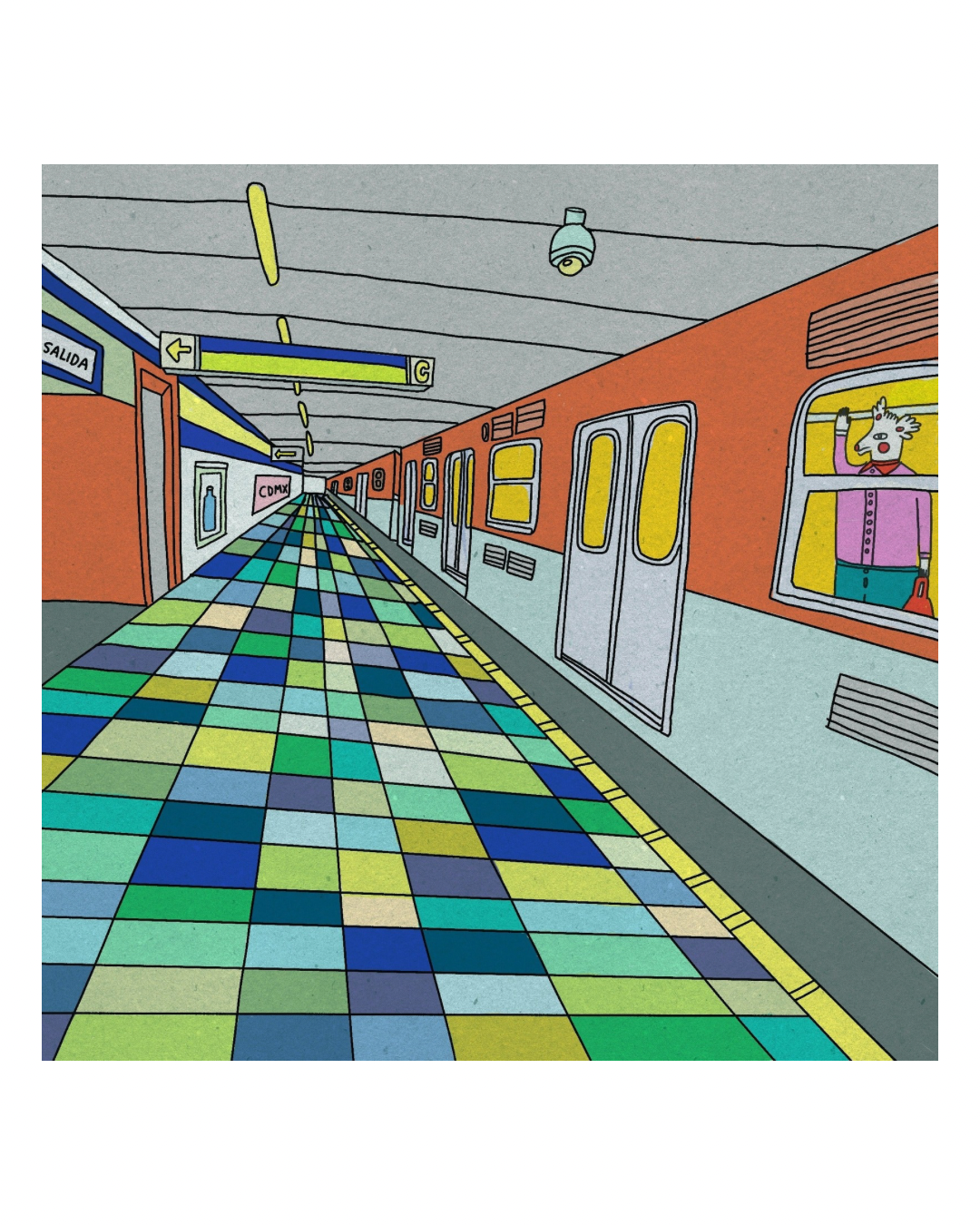 CAMILA ARANA print “El metro”