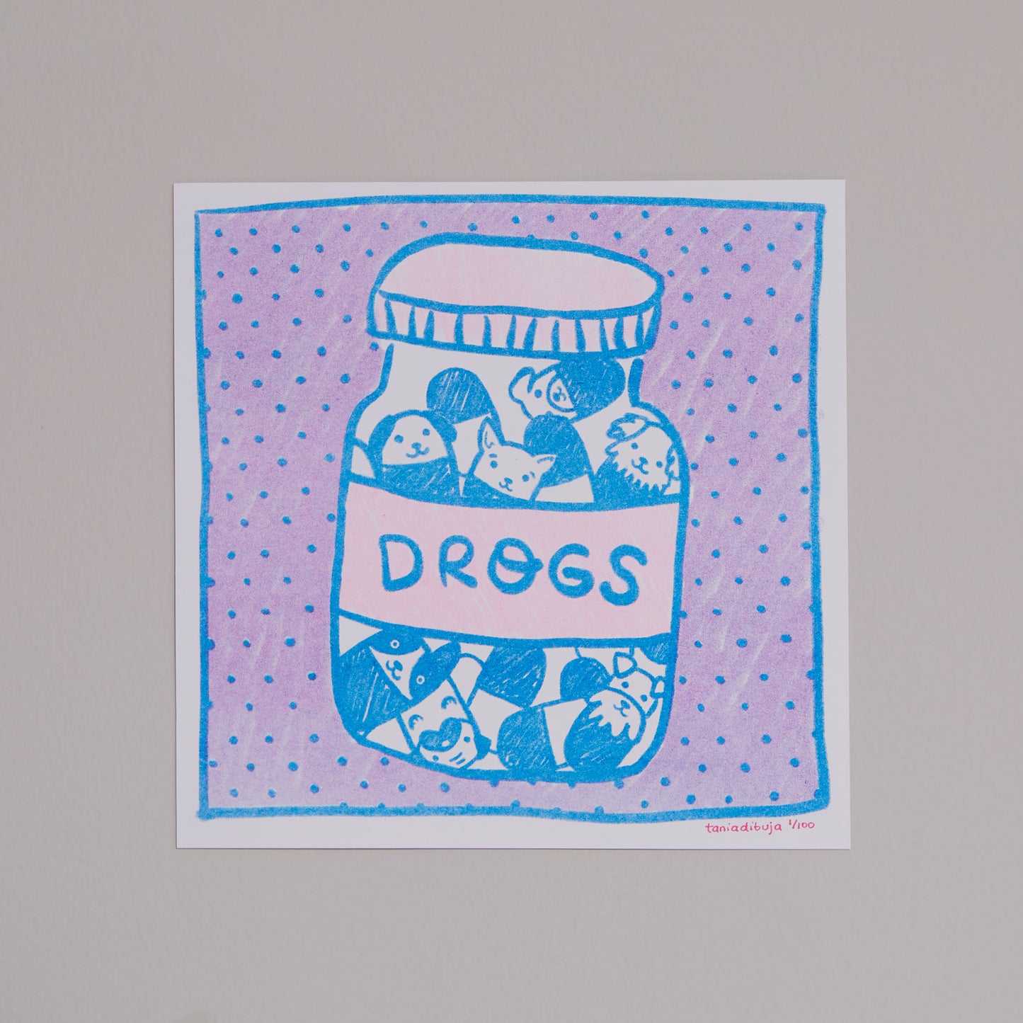 TANIADIBUJA print riso Drogs