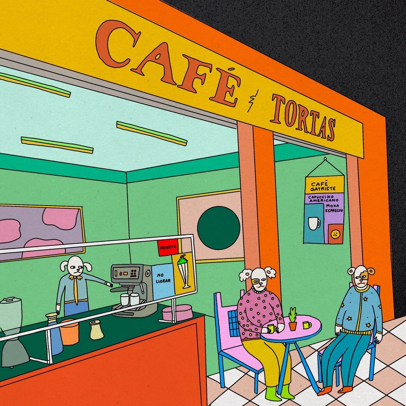 CAMILA ARANA print “Café y tortas”