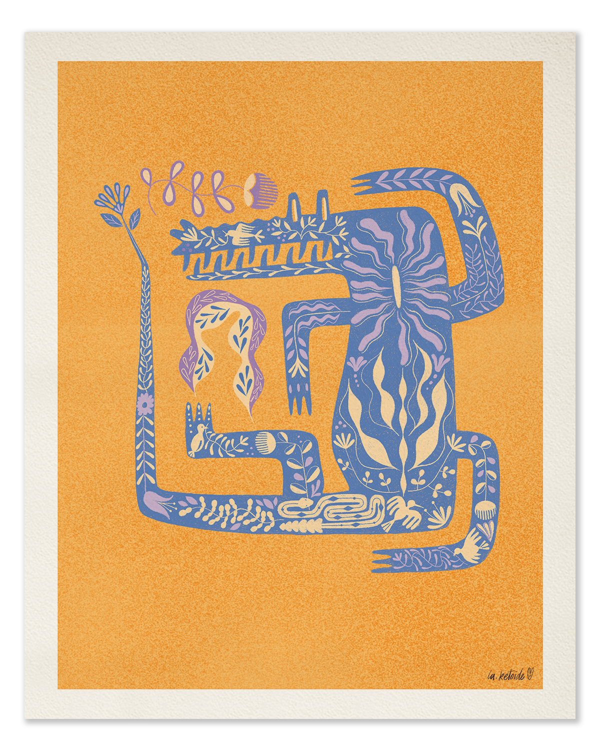 LA KETOIDE print grande cocodrilo