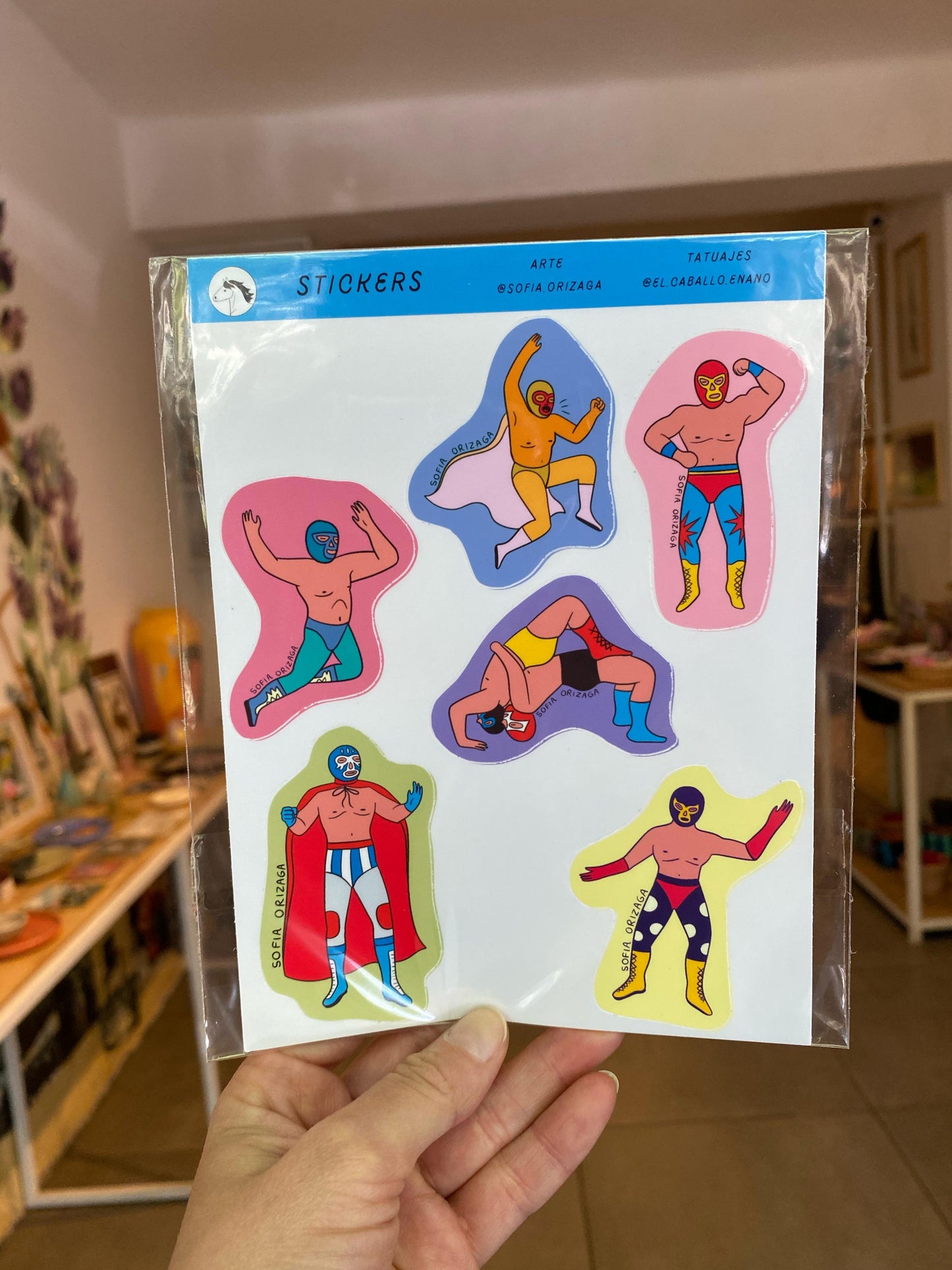 SOFÍA ORIZAGA stickers luchadores