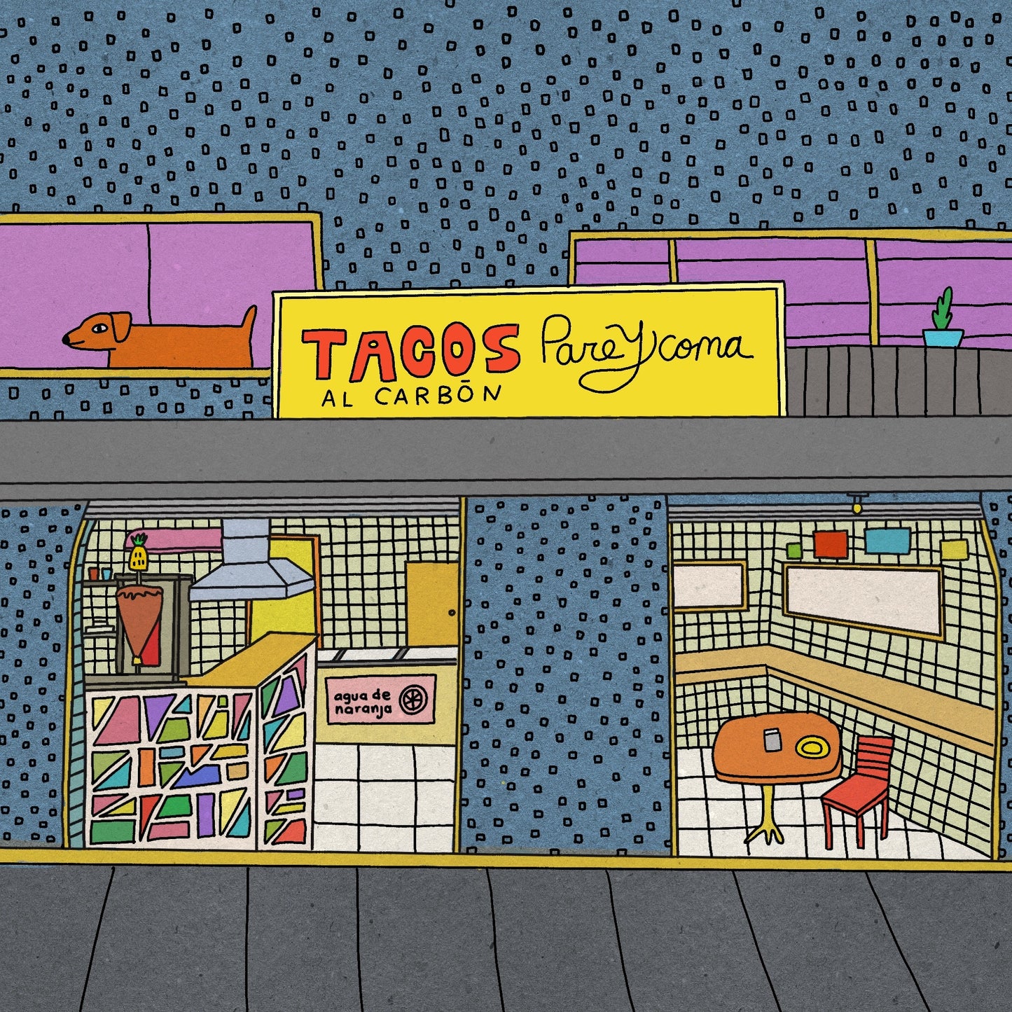 CAMILA ARANA print “Tacos pare y coma”