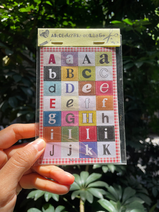 GISELLEDESSAVRE sticker abc collage
