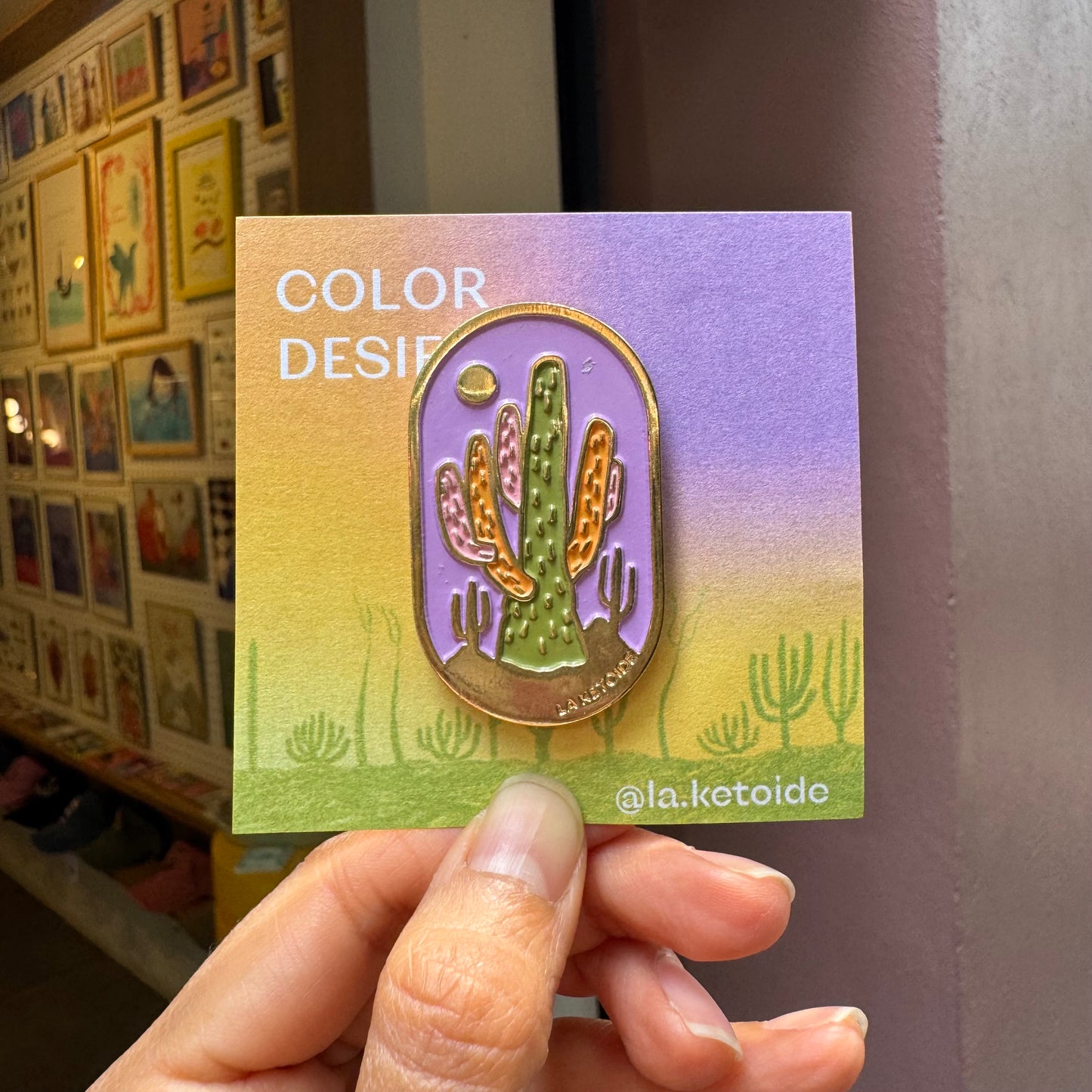 LA KETOIDE pin cactus