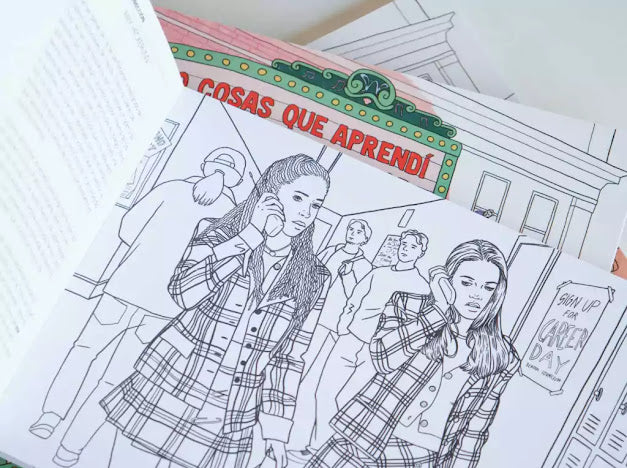 PINKA libro para colorear 20 cosas que aprendí del cine y el amor