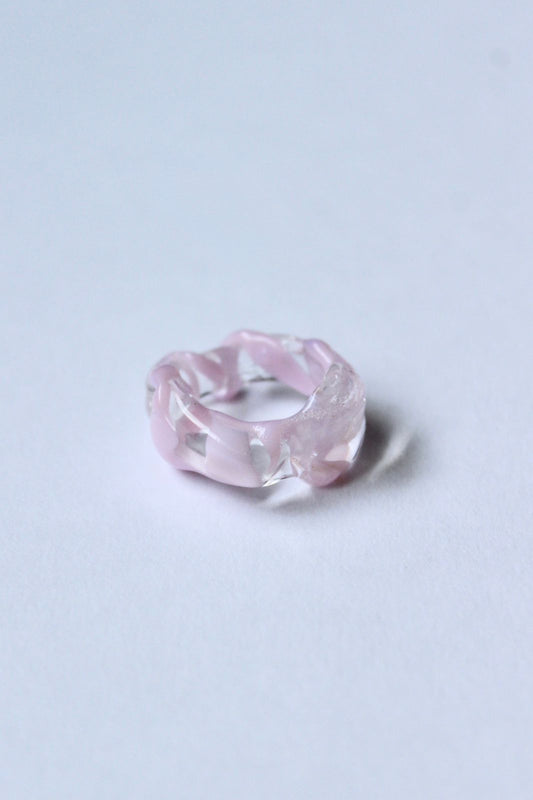 CIPRIANA anillo canica rosa