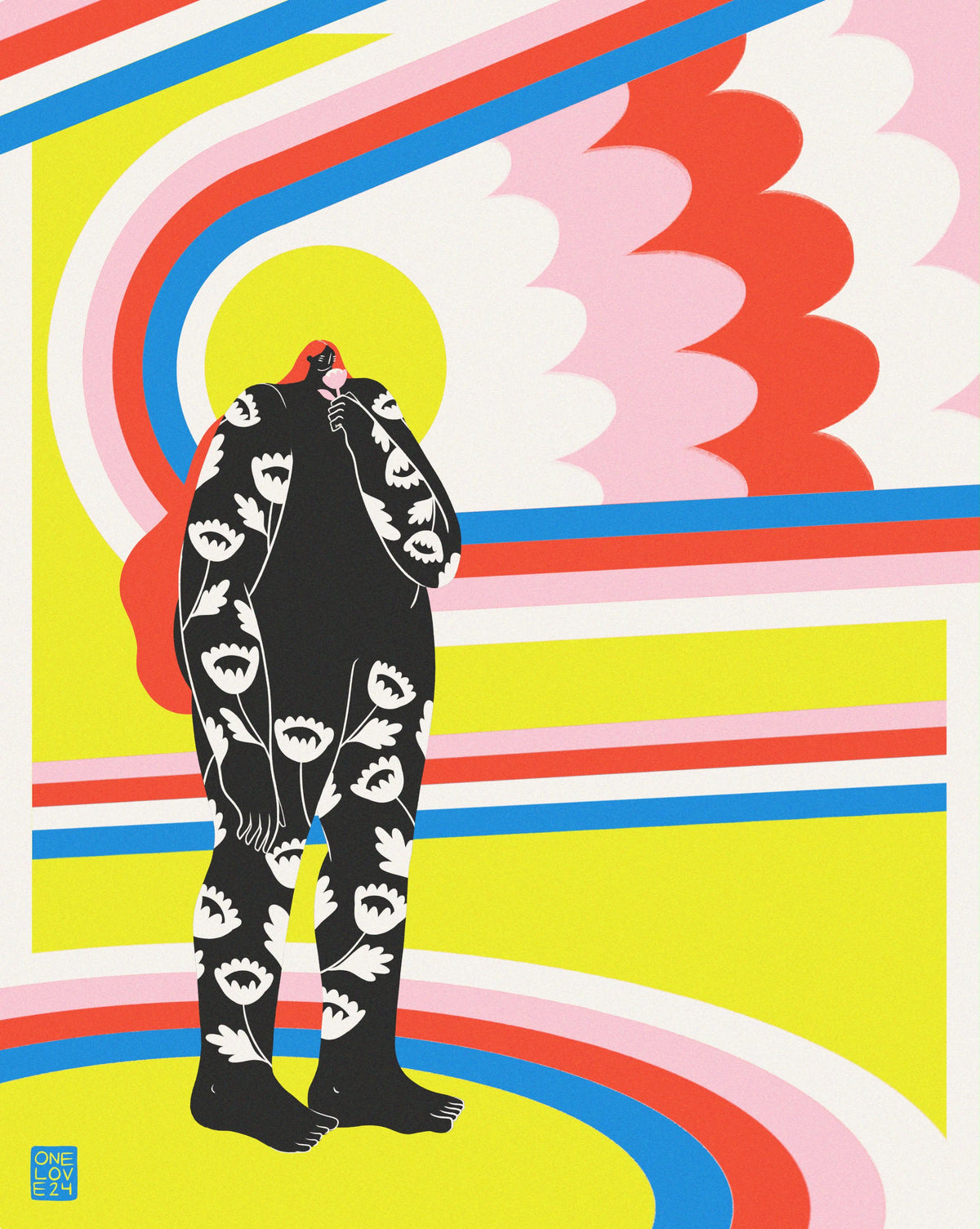 ONE LOVE print giclee tamaño tabloide “aroma”