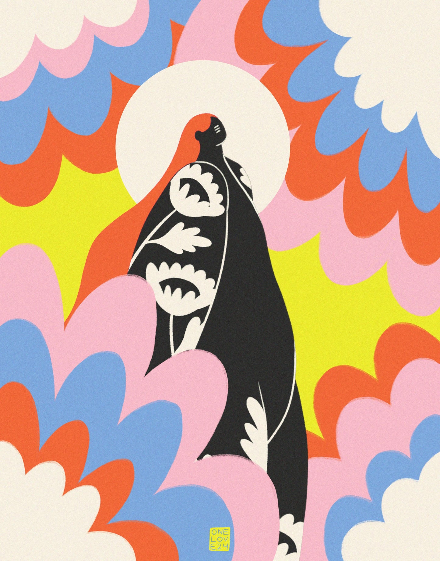 ONE LOVE print giclee tamaño tabloide “Lucy”