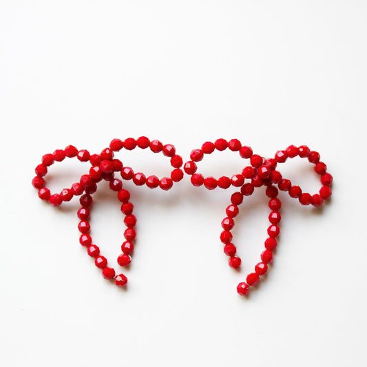 CIPRIANA aretes Lil bows red blood