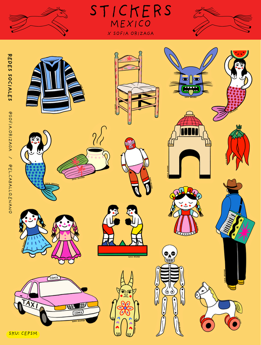 SOFÍA ORIZAGA planilla de stickers México