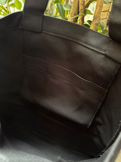 TRAMA STUDIO Tote bag Golfo de México negra