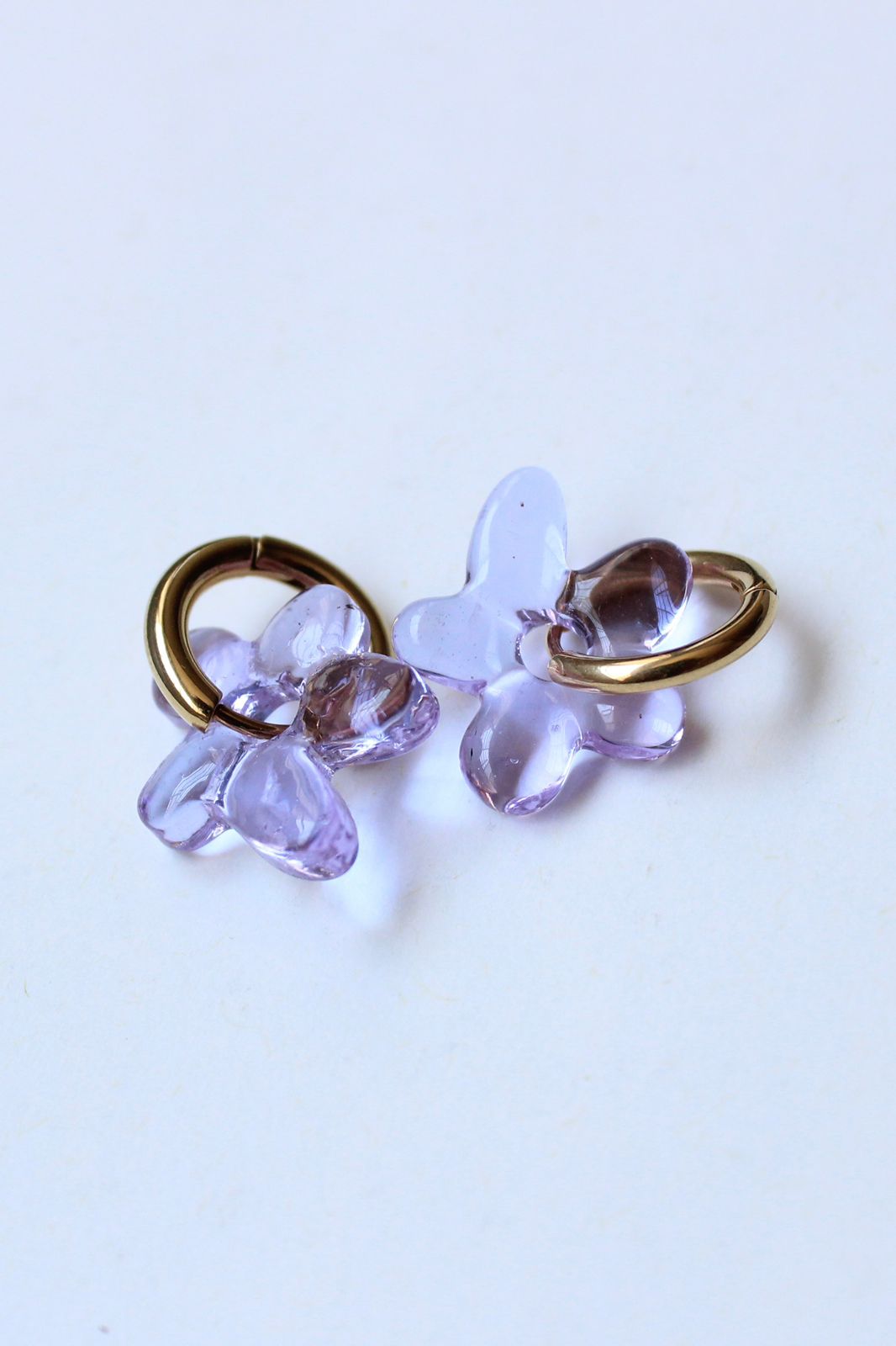 CIPRIANA aretes amapola babies violetas