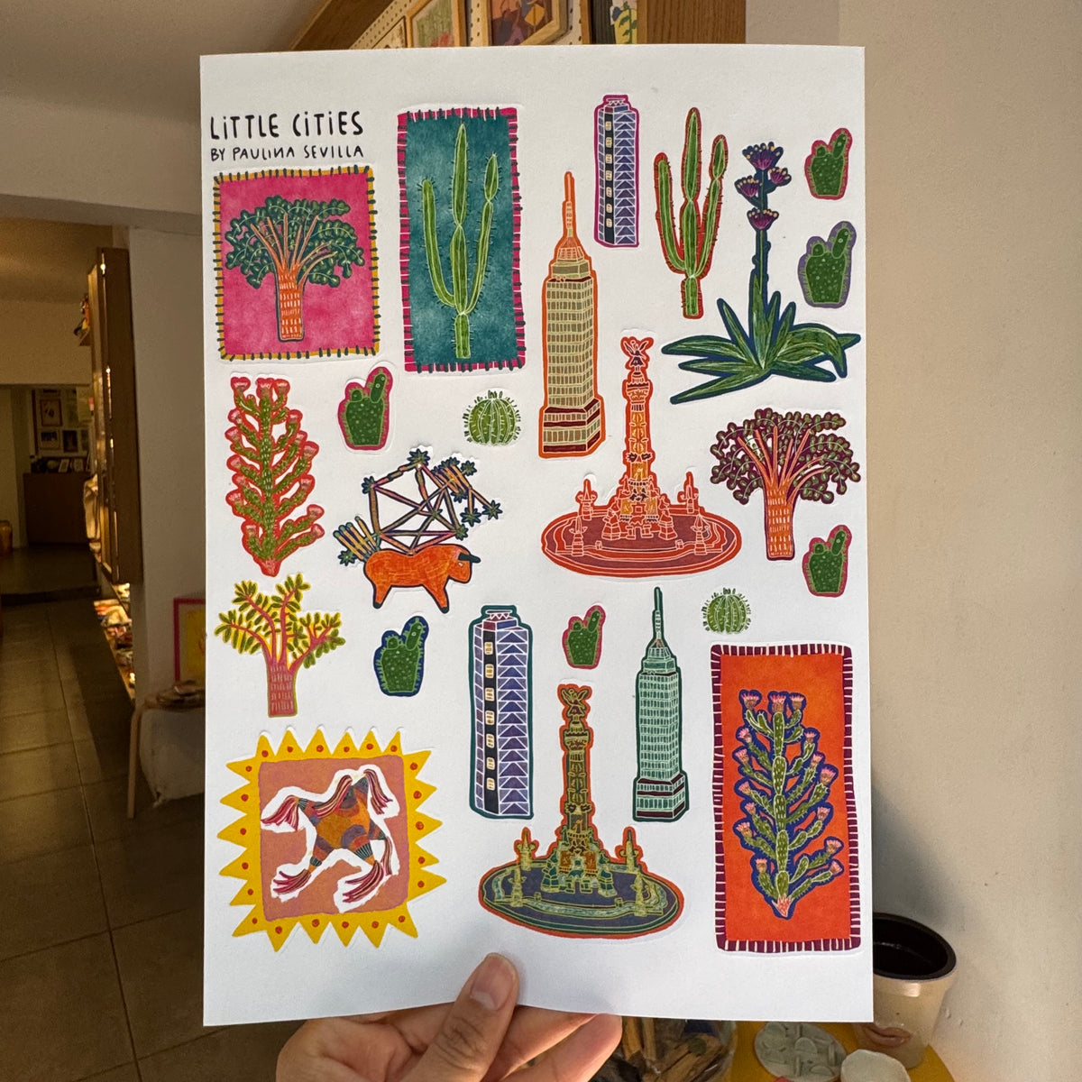 LITTLE CITIES planilla stickers colores