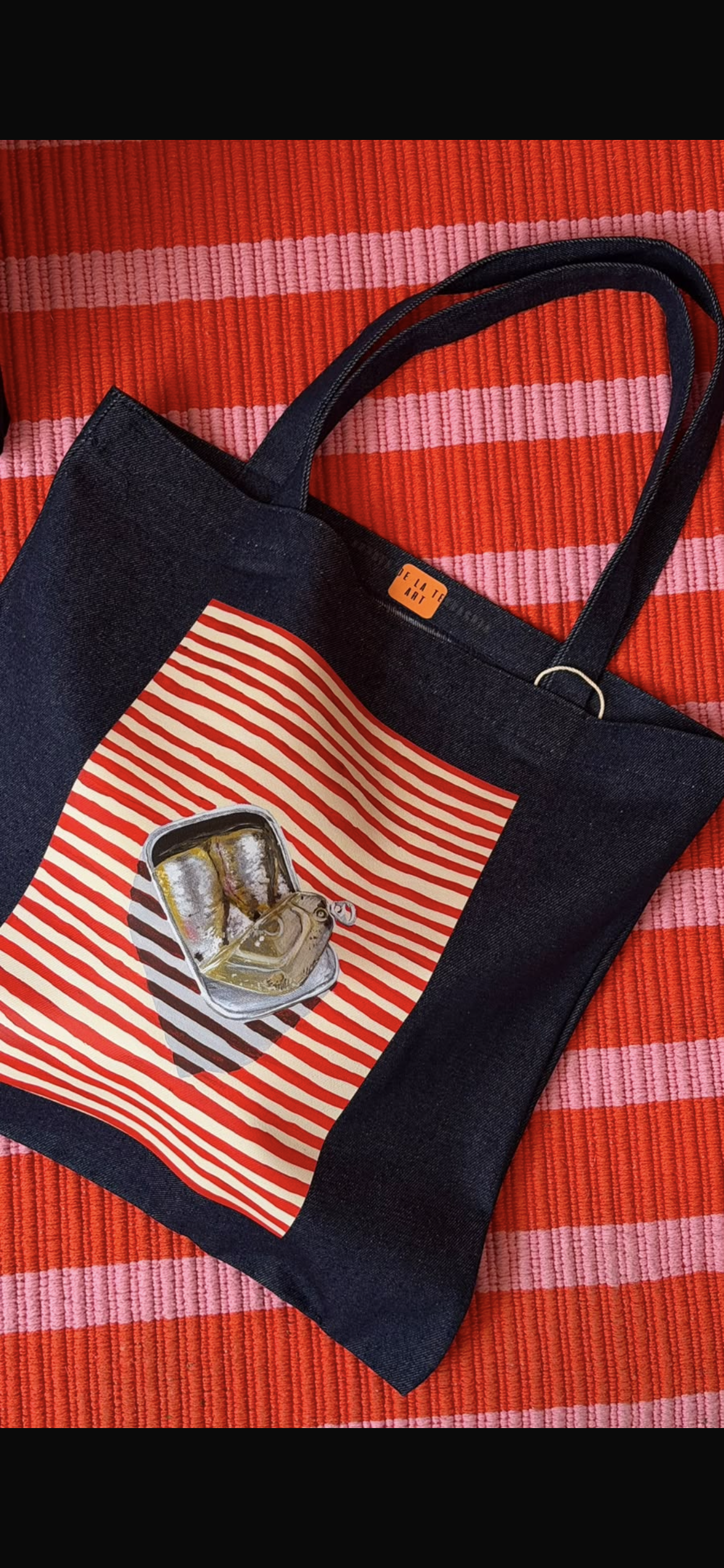 ANDREA DE LA TERRACOTA tote bag mezclilla