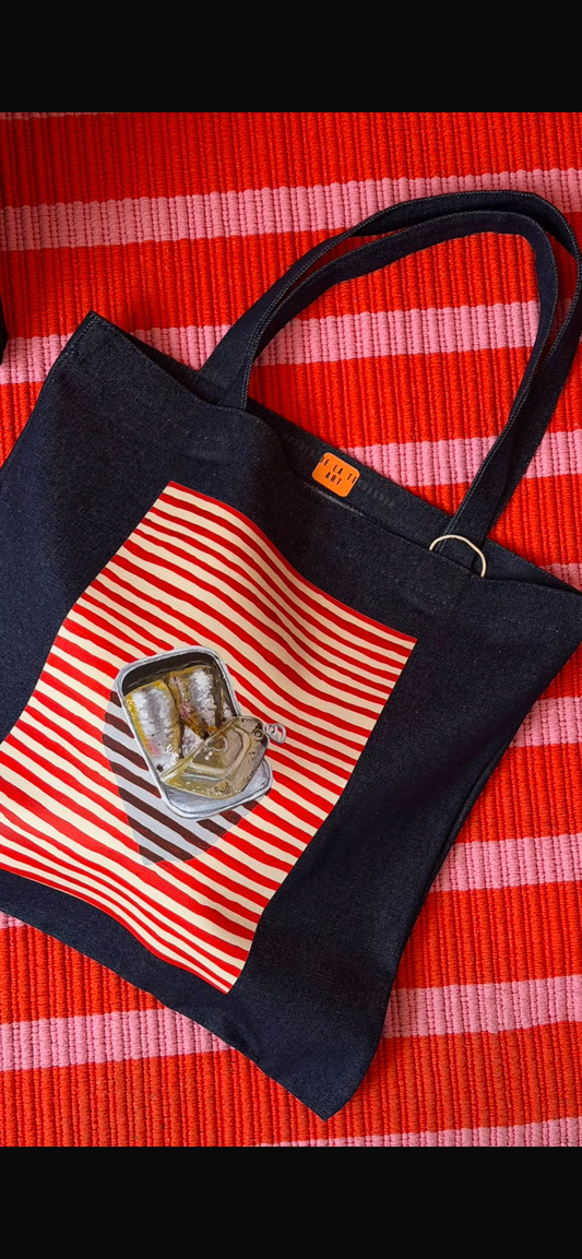 ANDREA DE LA TERRACOTA tote bag mezclilla
