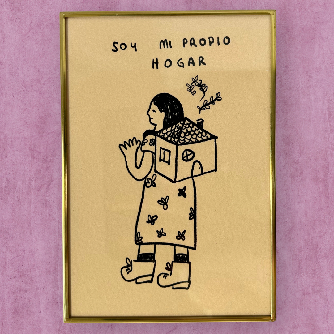 Abordándome - Cuadro grande "Soy mi propio hogar"