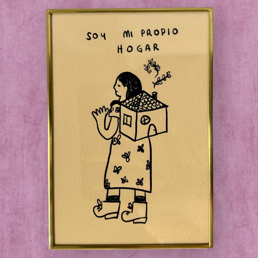 Abordándome - Cuadro grande "Soy mi propio hogar"