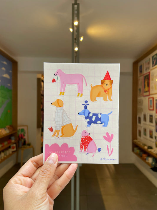 OLA MAREAA set stickers perritos