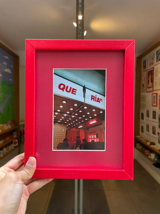 JULIETA SERRATO enmarcado mediano taquería rojo