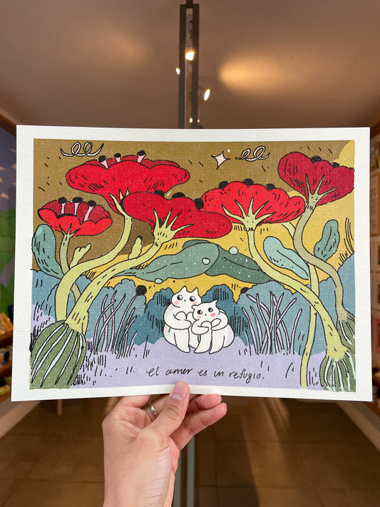 KAREN DE ARCILLA print amor es refugio