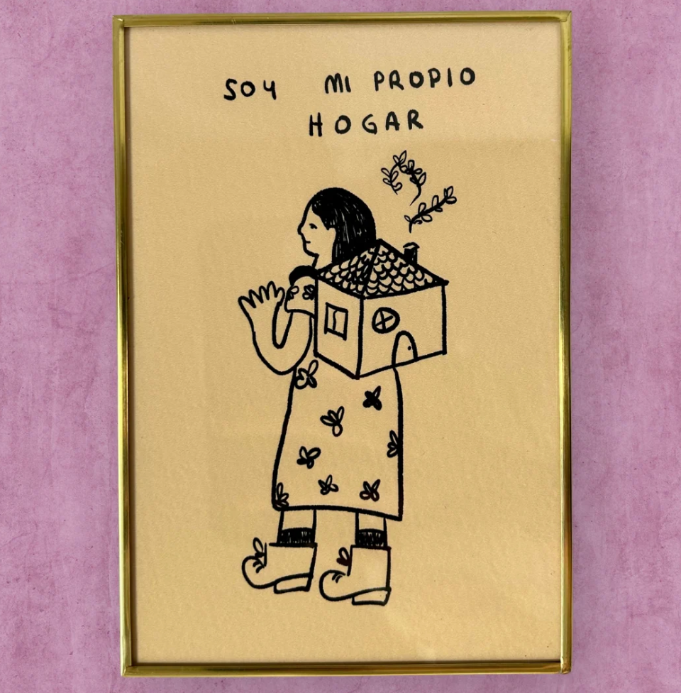 Abordándome - cuadro pequeño soy mi propio hogar