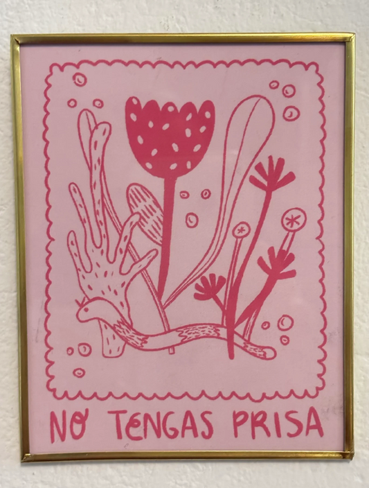 Abordándome - Cuadro sin prisa 16x20 cm