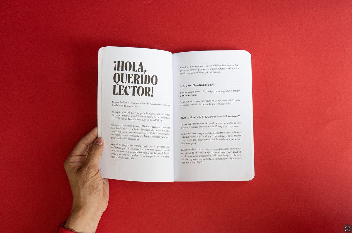 BOOK SOCIETY Cuaderno de lectura