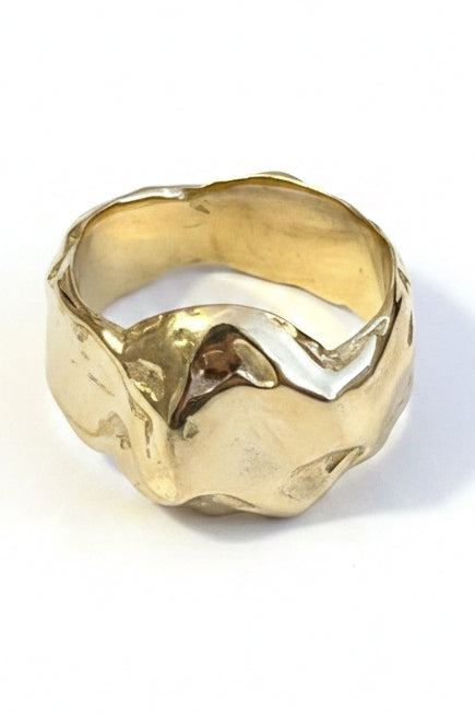 BRETOS anillo sello derretido latón