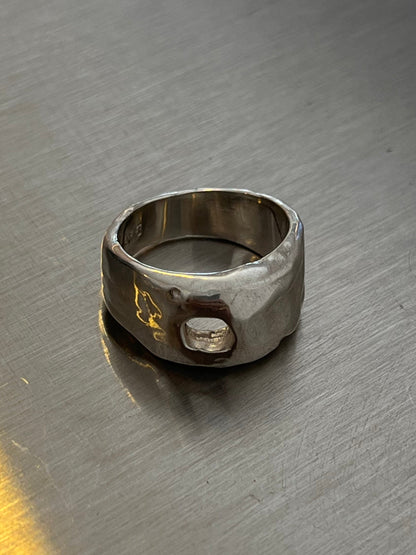 BRETOS anillo hueco plata