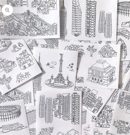LITTLE CITIES caja stickers