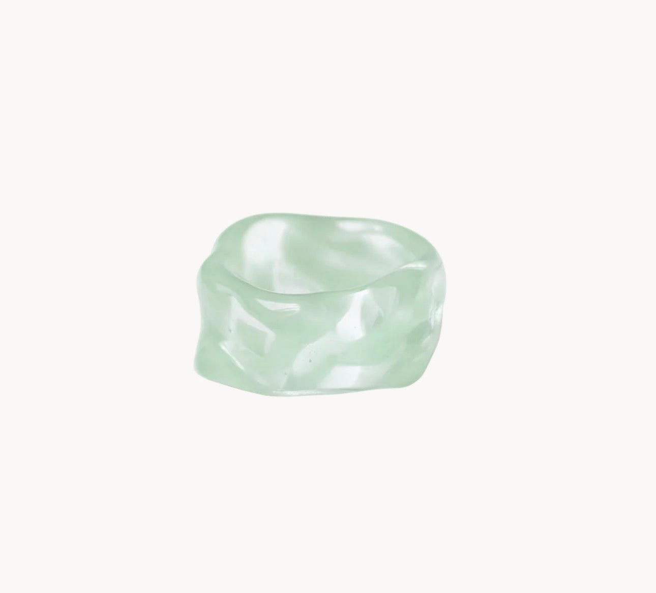 CIPRIANA anillo canica aqua
