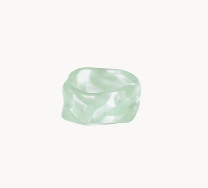 CIPRIANA anillo canica aqua