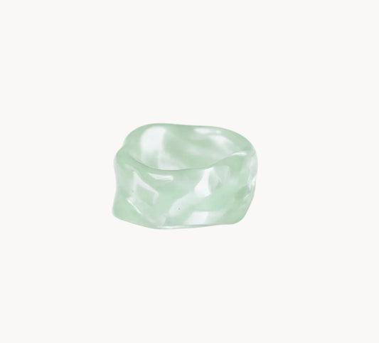 CIPRIANA anillo canica aqua