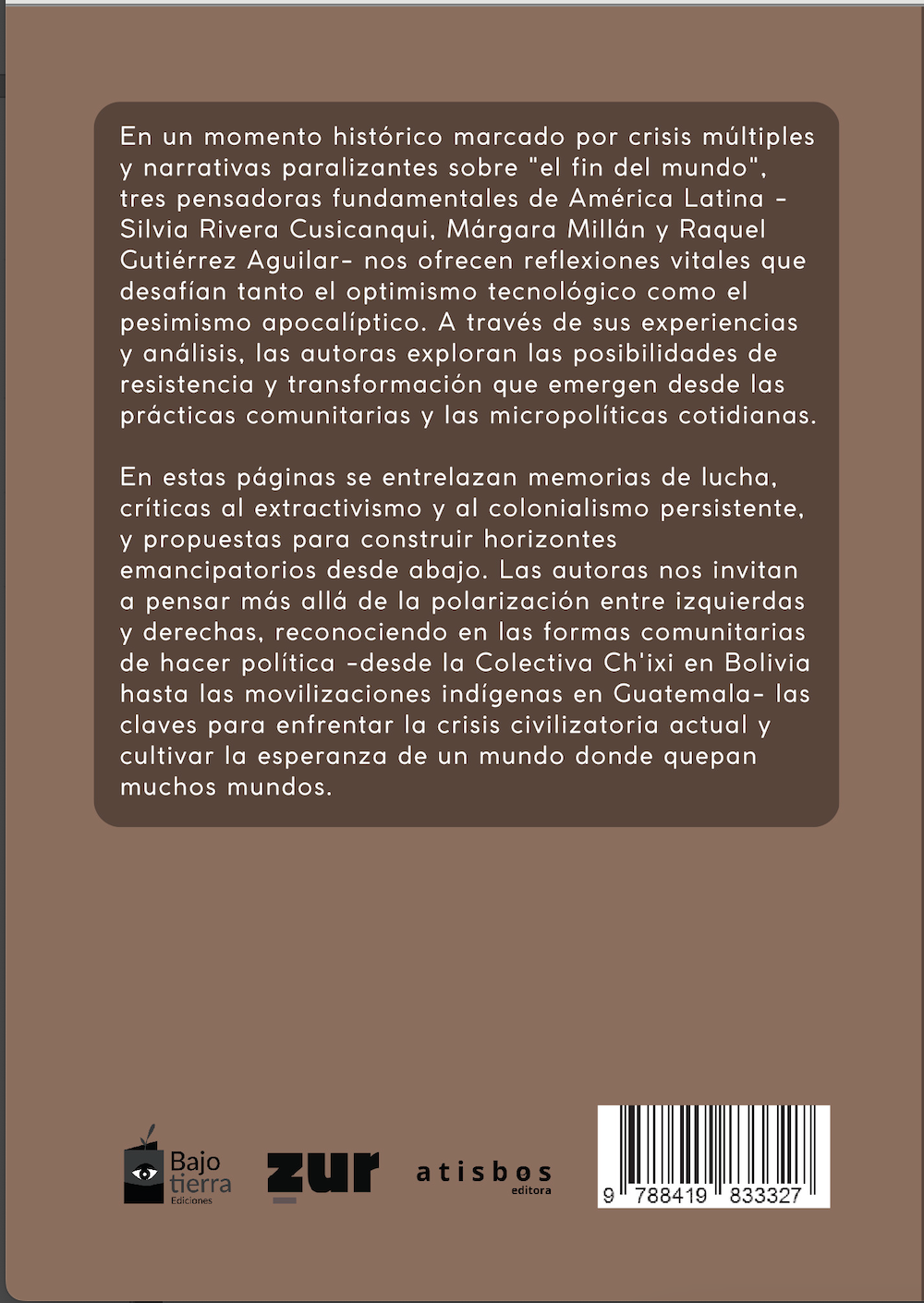 Palabras contra el fin del mundo