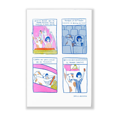 SOFIA WEIDNER print tabloide perro amigo