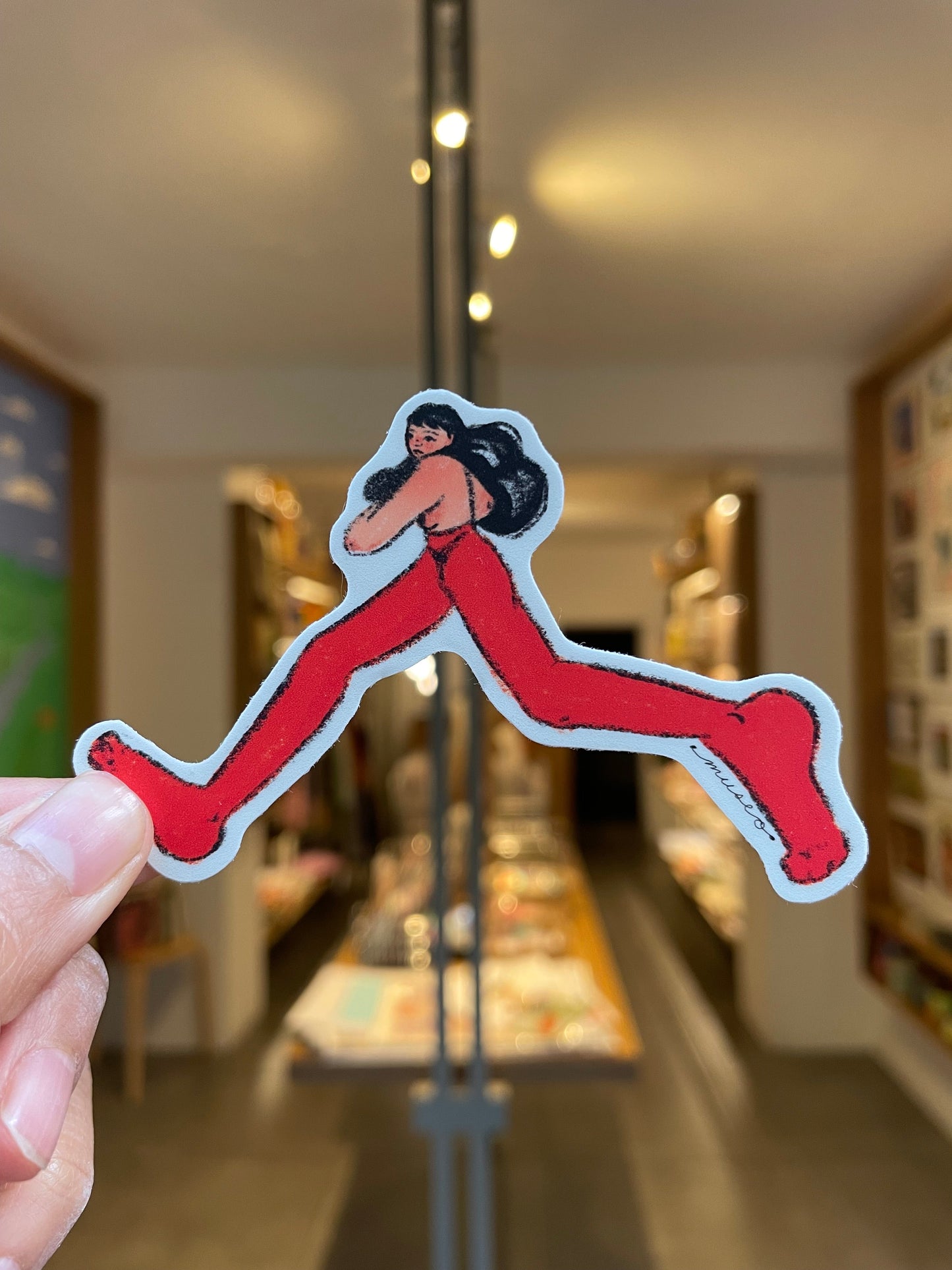 MUSEODESAM sticker mujer corriendo