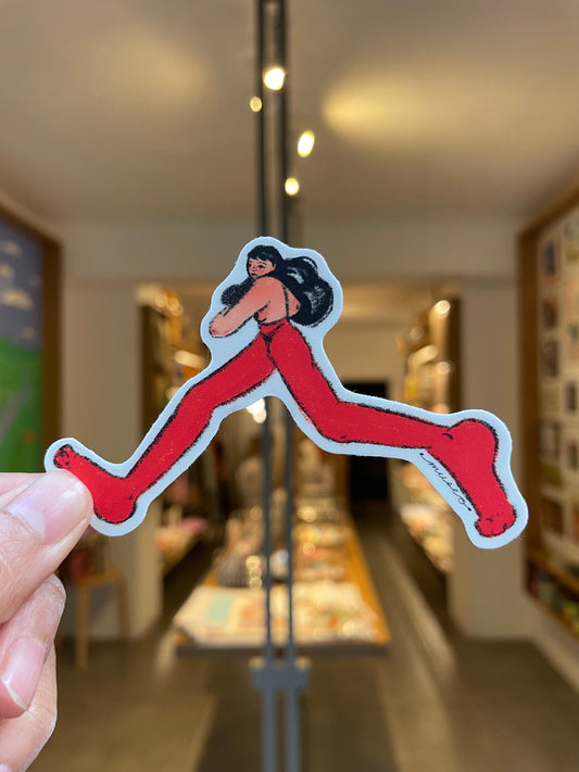 MUSEODESAM sticker mujer corriendo