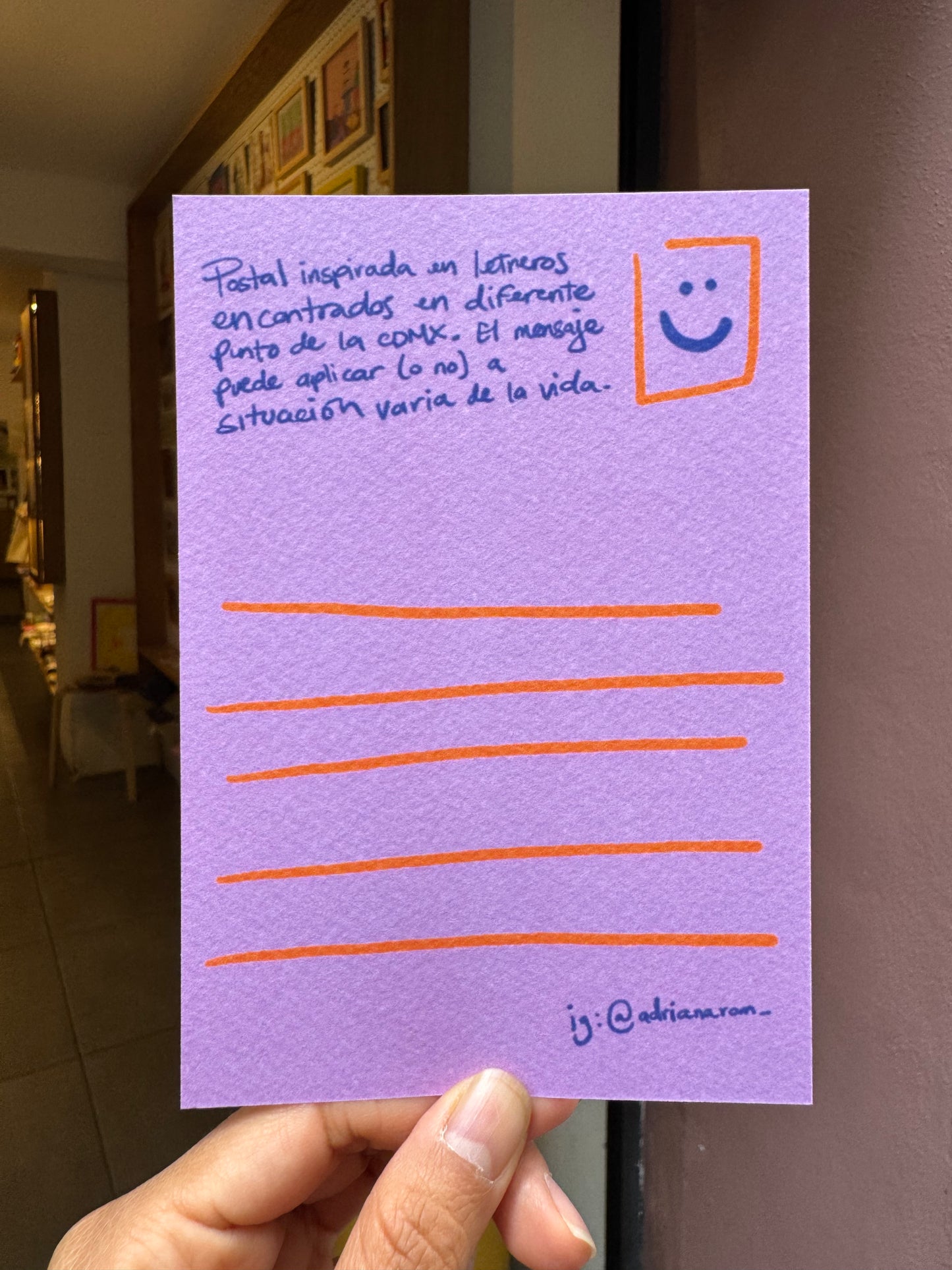ADRIANA ROMERO postal chica abierto a todo público