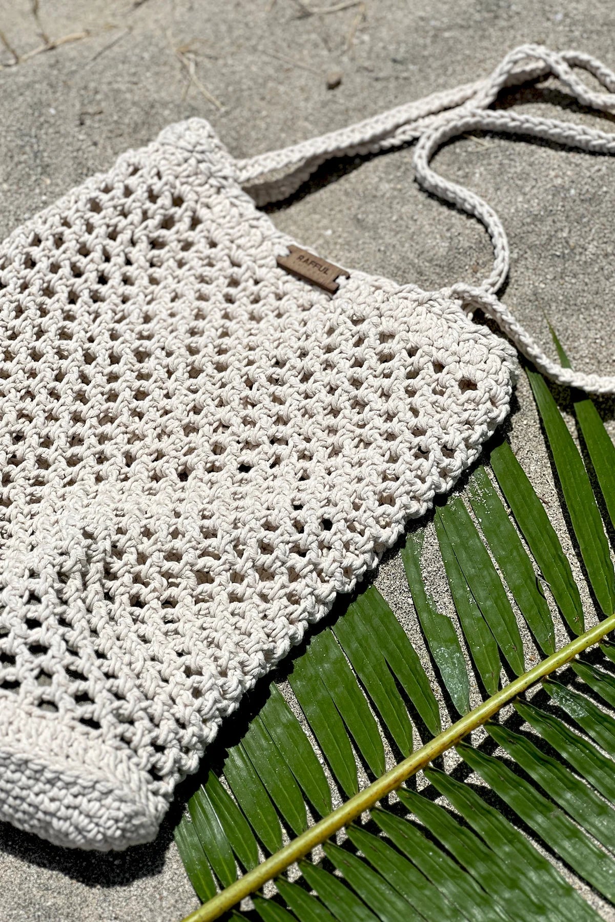 RAFFUL bolsa Lia algodón crudo
