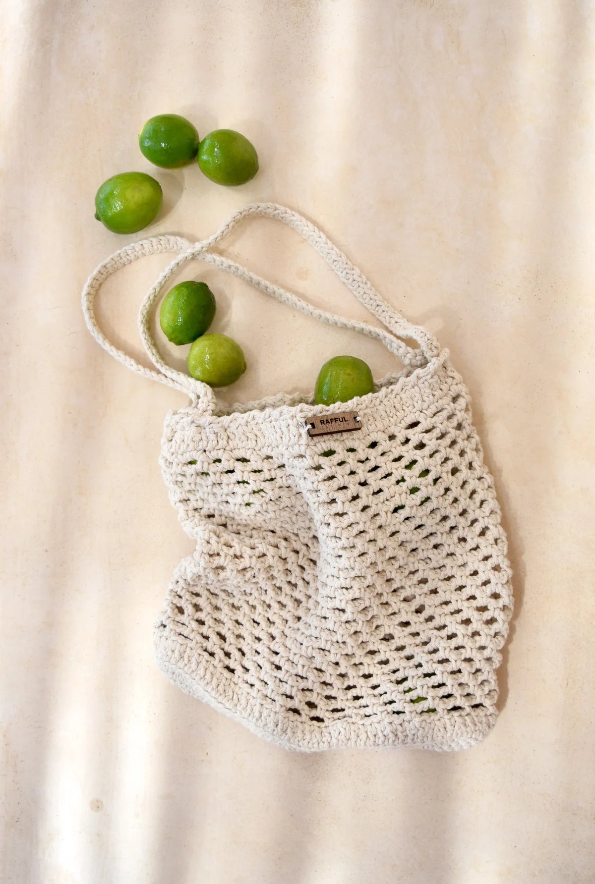 RAFFUL bolsa Lia algodón crudo